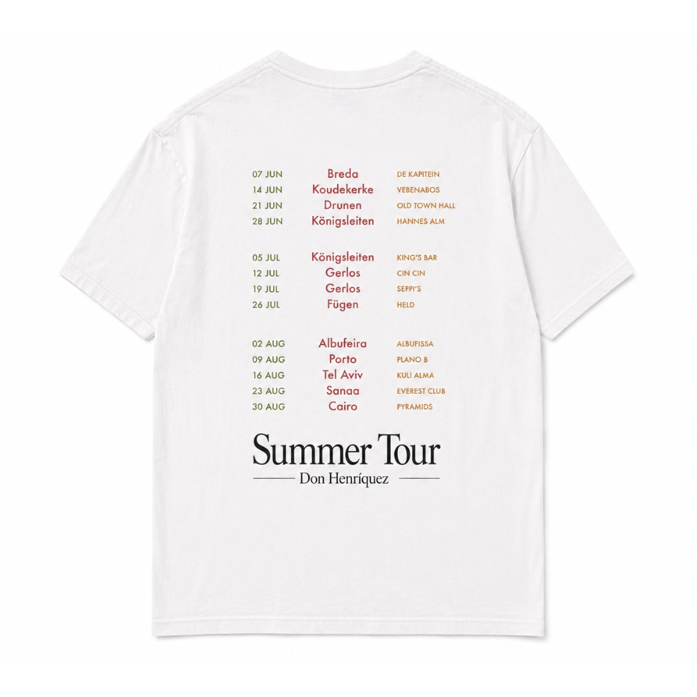 Don Henríquez 2026 Summer Tour Shirt